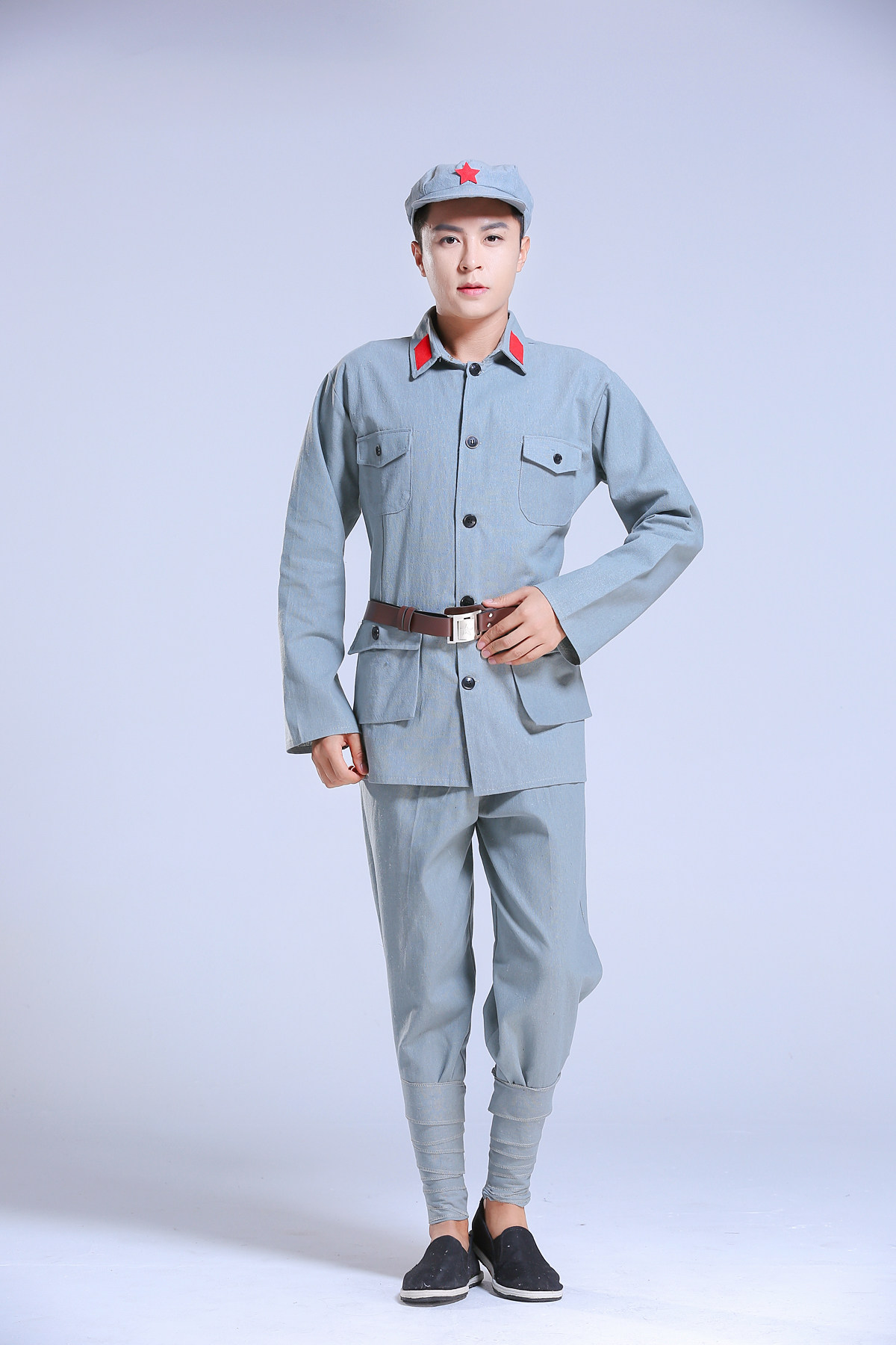 衣服成人八路军演出演出服服装老式红军抗战军装民族服装