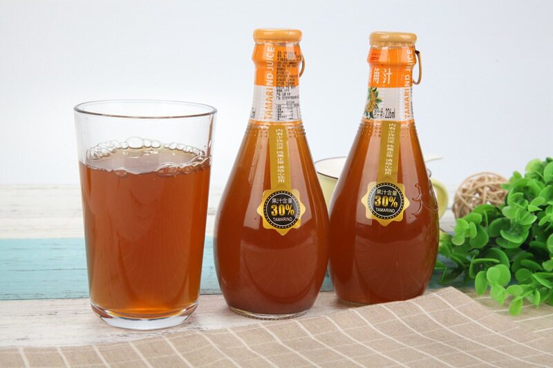 云南特产大有有为酸角玻璃瓶果汁果味饮料果蔬果味