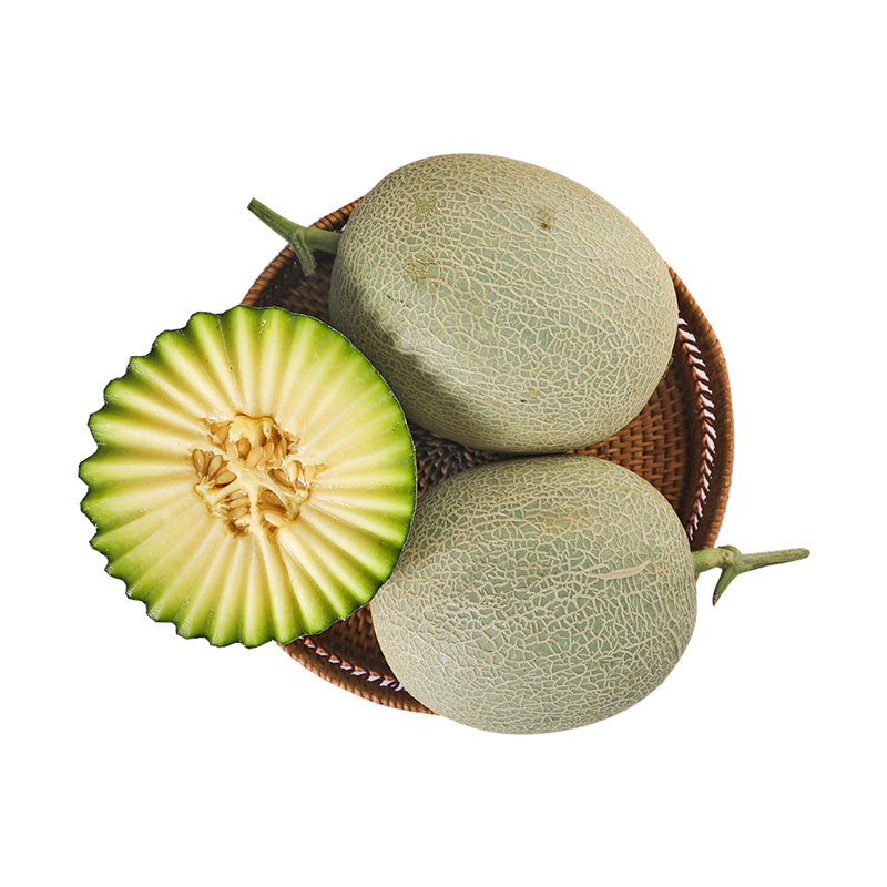 盒马山东蜜龙网纹瓜45斤约23个