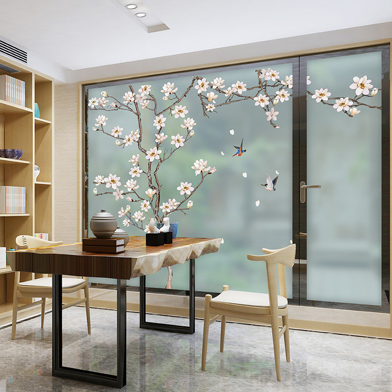 玻璃纸窗纸静电贴膜透光不透不透明明窗贴纸客厅瓷砖