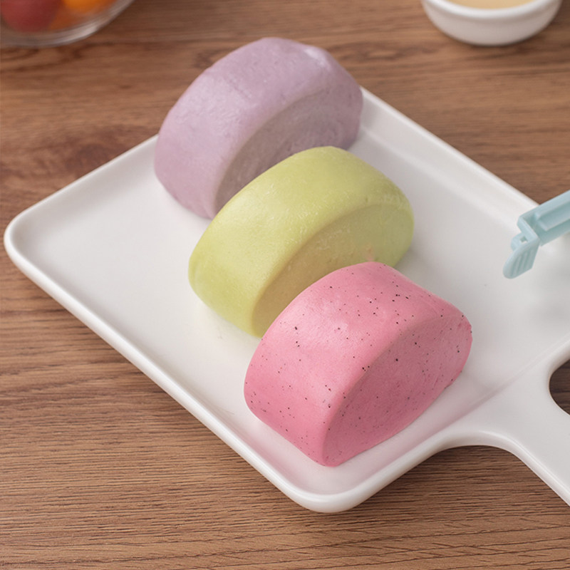 粮觅彩色刀切果蔬馒头儿童早餐面点面食速食包点