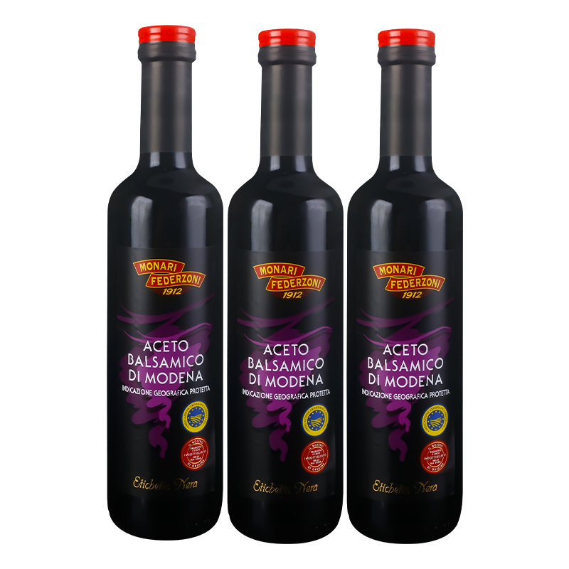 莫奈瑞摩德纳黑醋500ml3瓶意大利进口食用香醋醋