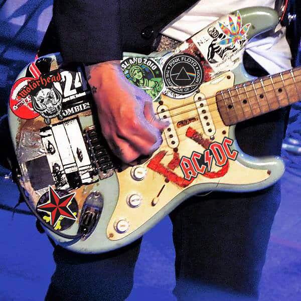 重金属摇滚metallica朋克acdc吉他柯本nirvana防水贴纸笔记本个性小