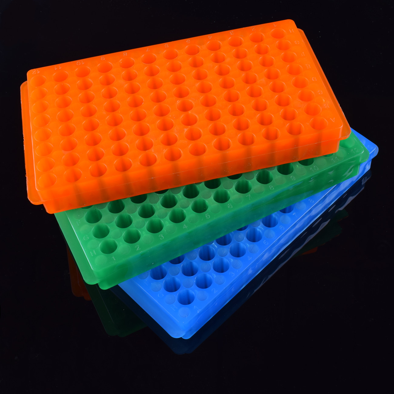 沃克尔加厚02mlpcr管架品种齐全多用96孔双面板离心管架