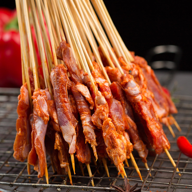 串串纯真羊肉小串烧烤食材商用半成品油炸小吃羊肉串