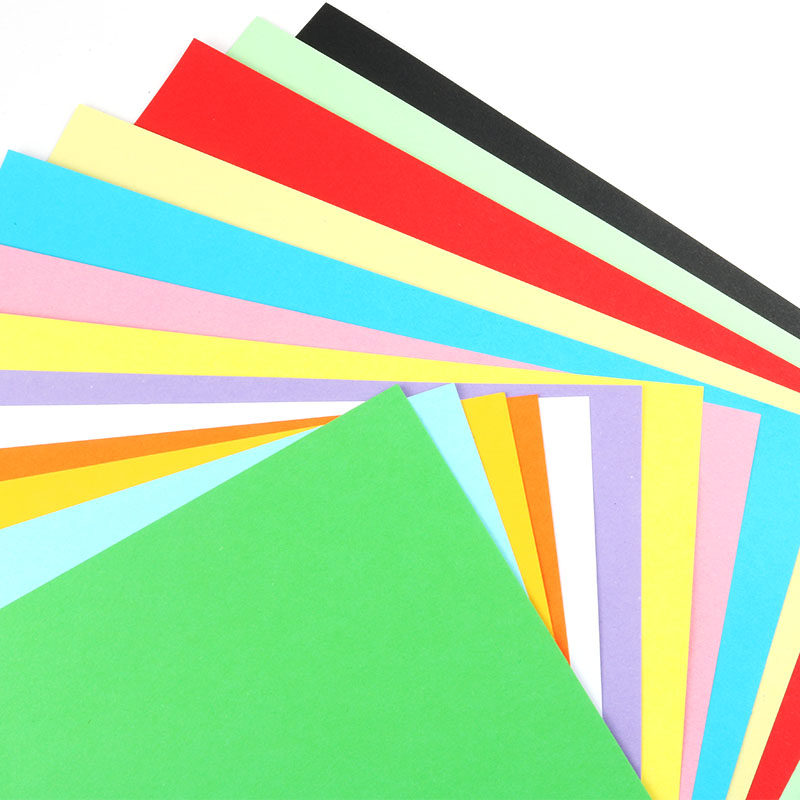 10张a4彩色160克硬卡纸卡片贺卡幼儿园diy绘画画材料儿童手工折纸