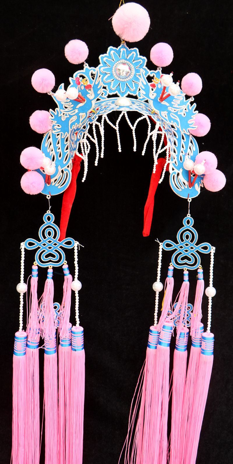 美人京剧国潮小过过桥丫鬟头饰凤冠帽子双嘻民族服装