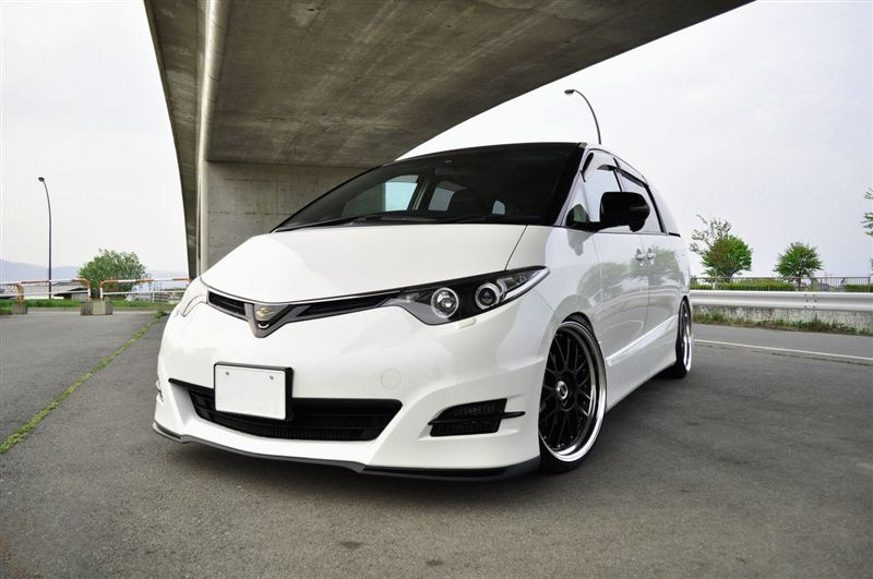 0608大霸王改装前期aeras保险杠车件头唇扰流previa汽车包围