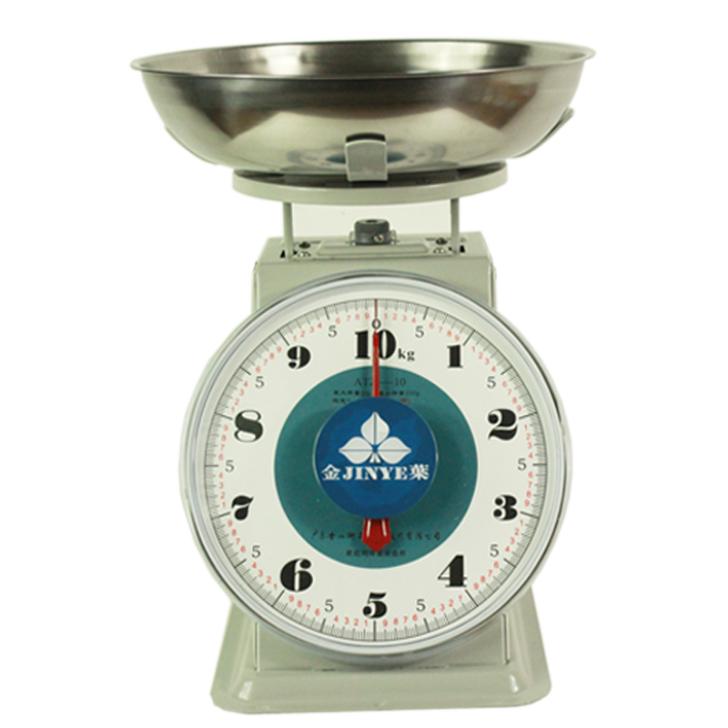 香山盘秤指针家用托盘10公斤台秤弹簧秤老式圆盘台秤