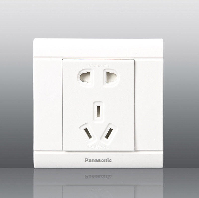 曼科开关金色开关插座面板一开双控香槟金拉丝金色开关插座开关金