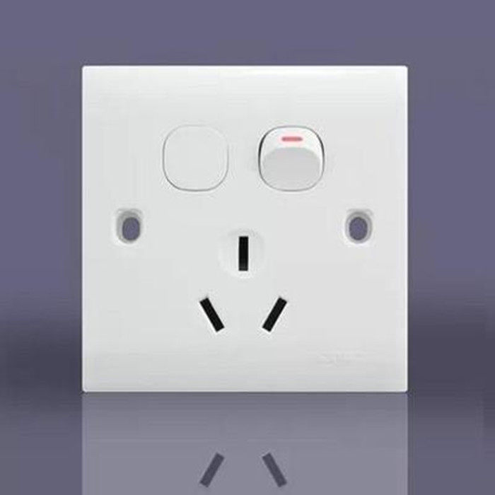 16a一开正品松本老式开单三眼插座三孔墙壁电源插座