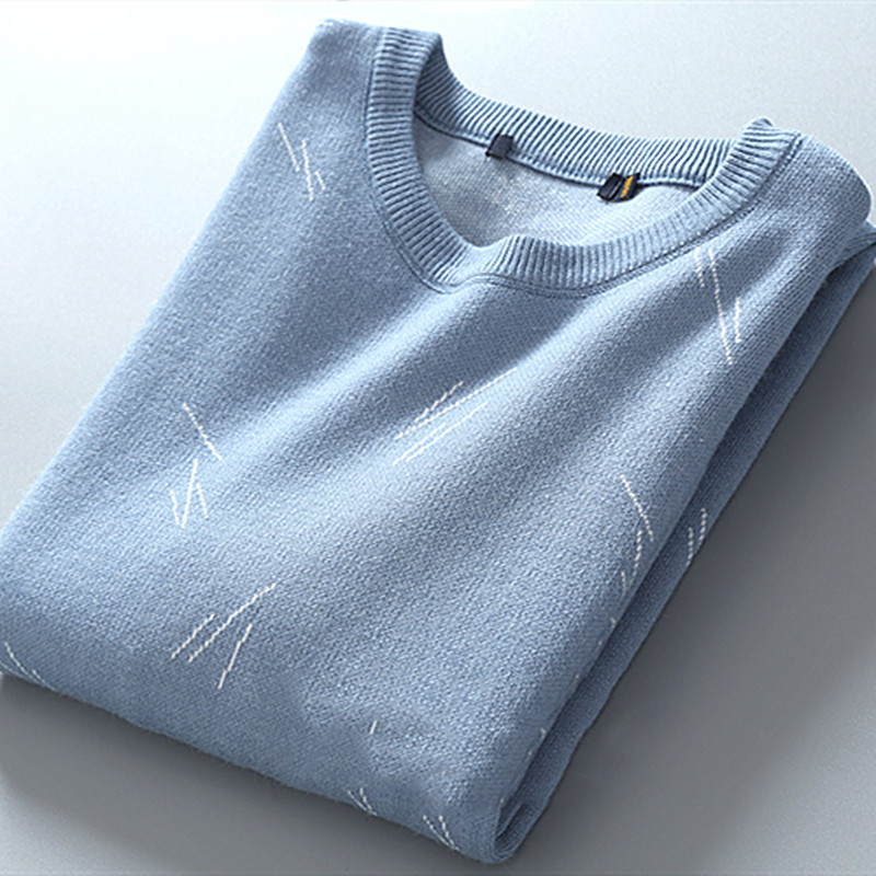 软糯可贴身 撤柜原单捡漏外贸剪标毛衣男尾单 秋季休闲圆领针织衫