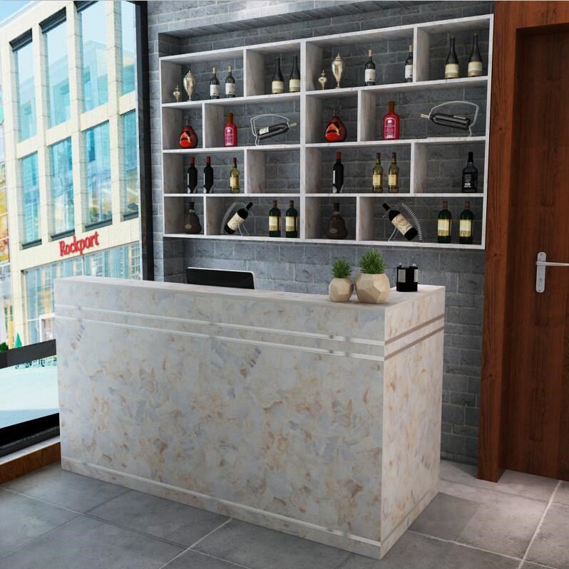 饭店吧台酒柜收银台组合餐馆酒店餐厅接待台影楼美发收银台前台