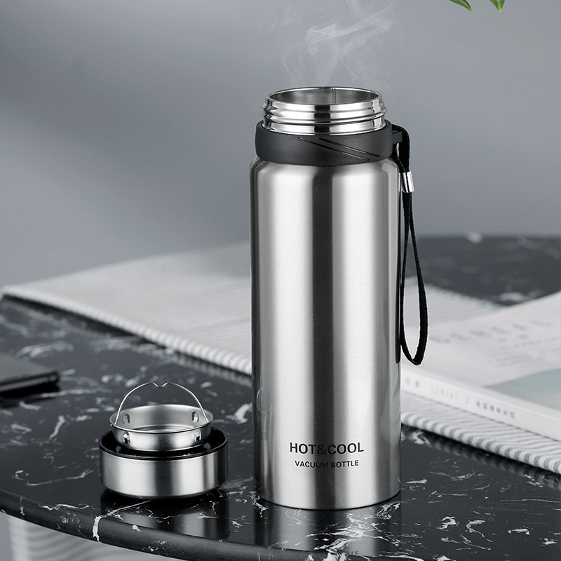 1200ml大容量保温杯男士车载便携茶隔过滤泡茶茶杯保温杯