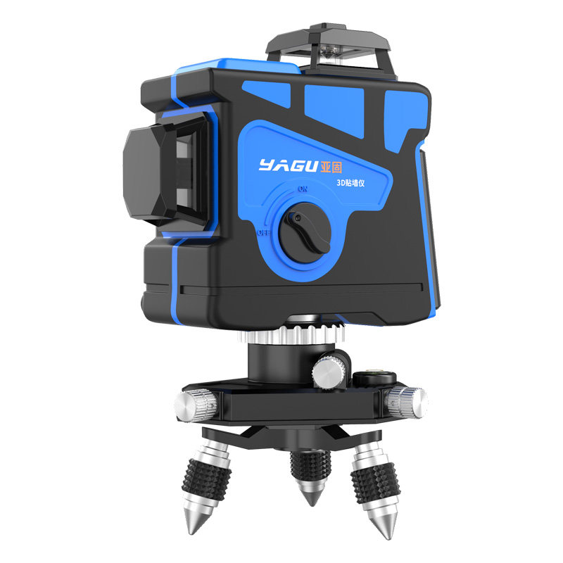水平仪亚固绿光贴墙高精度自动调平蓝光3d强光水平仪