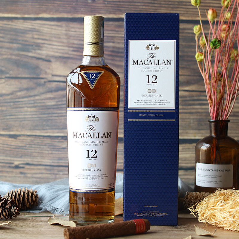 macallan麦卡18年蓝钻单一麦芽苏格兰威士忌进口洋酒