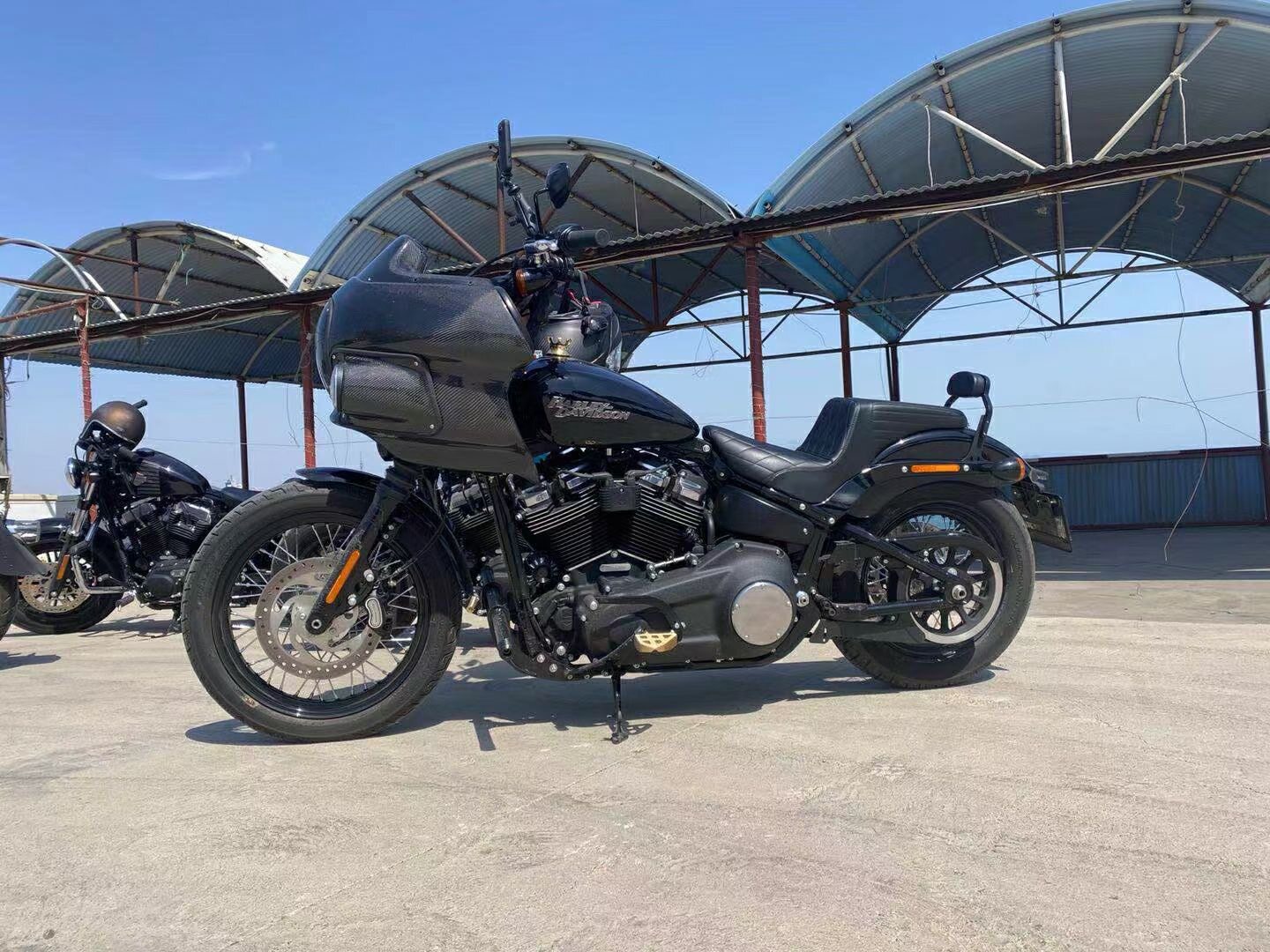 靠背现货哈雷街霸路威肥霸改装ds风格迷你其他摩托车用品