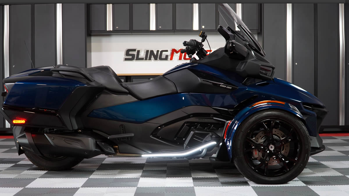 tricled进口庞巴迪spyderrt改装脚踏板边缘高亮度亮度其他摩托车用品