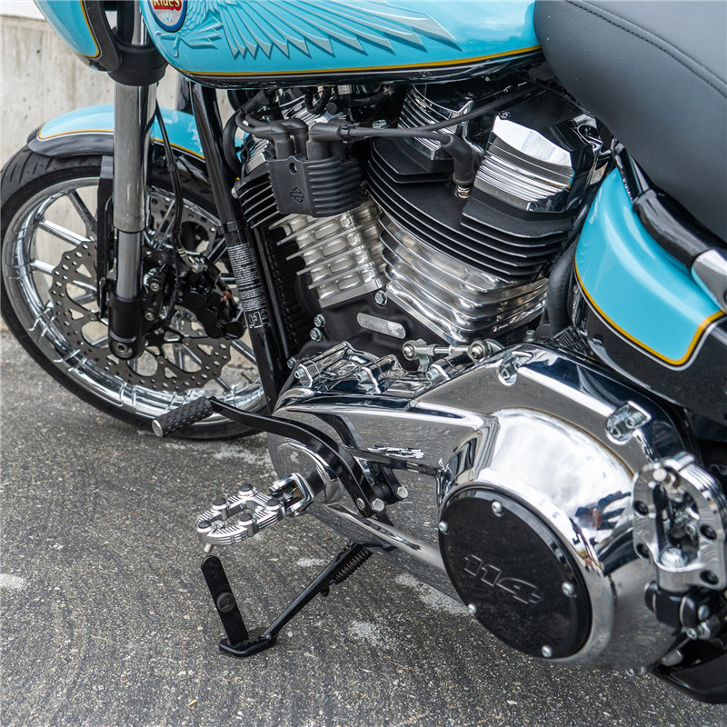 arlenness哈雷街霸路威改装ds司机乘客脚踏铝合金摩托车脚踏板