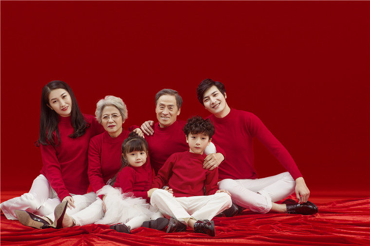 2021六口摄影艺术写真时尚国风口中新款一家亲子装亲子装