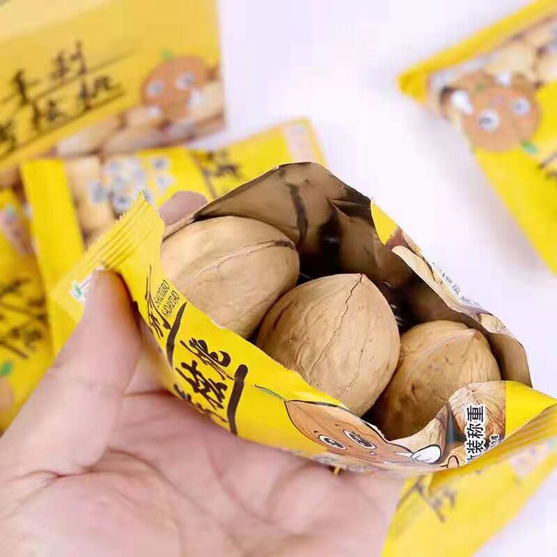 核桃老大礼盒手剥散装独立小包包装220g一盒纸皮