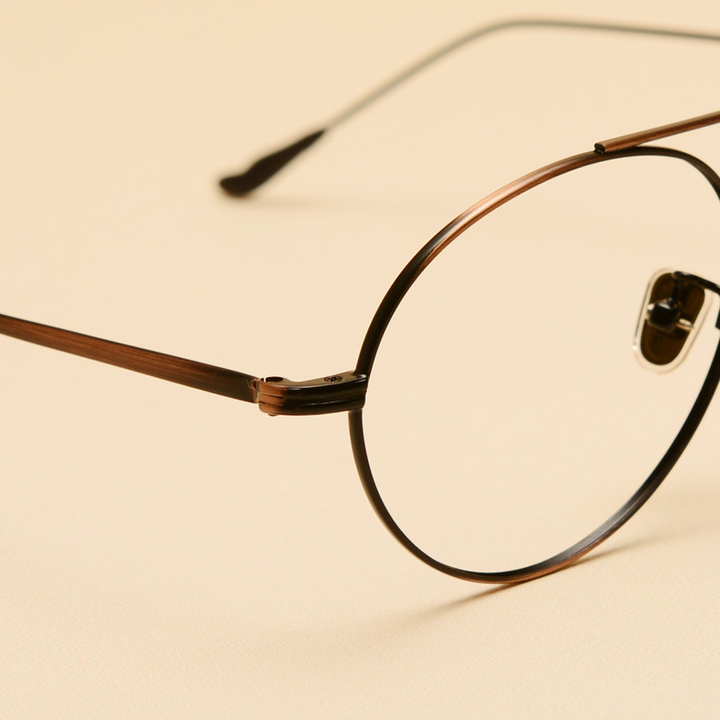 小框复古双梁金丝边眼镜框男 细框文艺眼睛框镜架女韩版潮近视镜