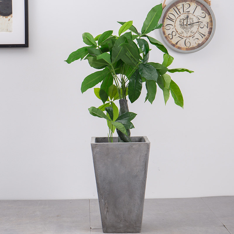 南湘花房水泥花盆创意小倒梯形现代简约欧式风格景观花盆