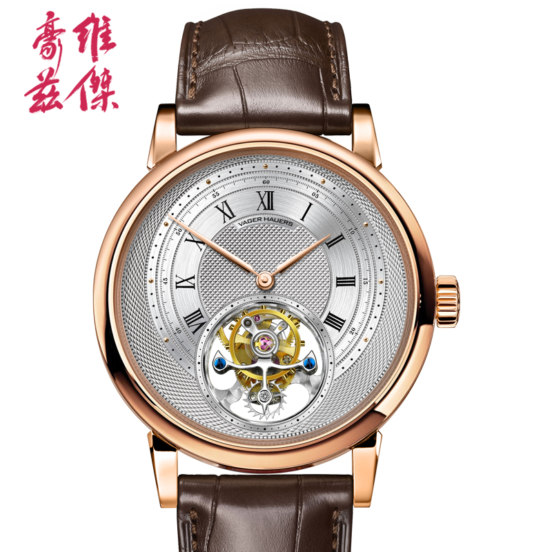 维杰豪兹儒雅正品原创男士手表男机械表镂空陀飞轮防水休闲男表
