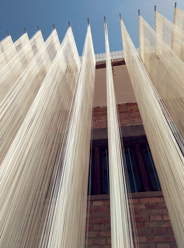 陕西乾州纯手工空心挂面舌尖上美食孕妇月子面散装老少皆宜2500克