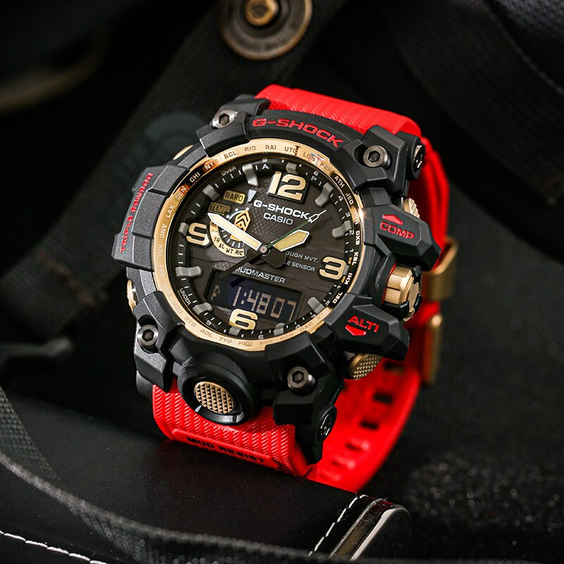 gwg-100卡西卡西欧欧大泥王gshock黑金太阳能电波gwg-1000日韩腕表