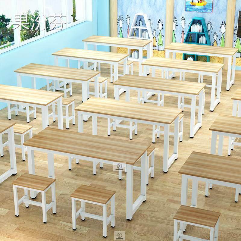画室桌子美术桌辅导班培训桌少儿桌椅儿童小学生幼儿园课桌椅机构
