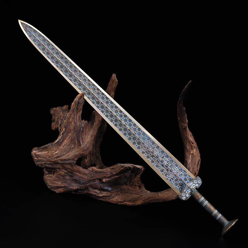 龙泉市金莱诗宝剑越王勾践青铜收藏仿古短剑冷兵器刀剑