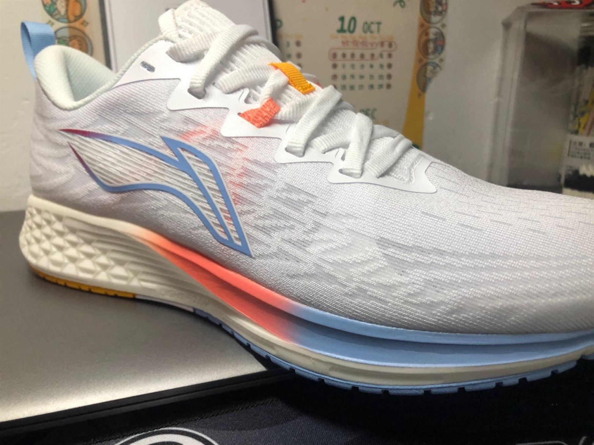 李宁男鞋赤兔4代舒适休闲网面透气运动跑步跑步鞋