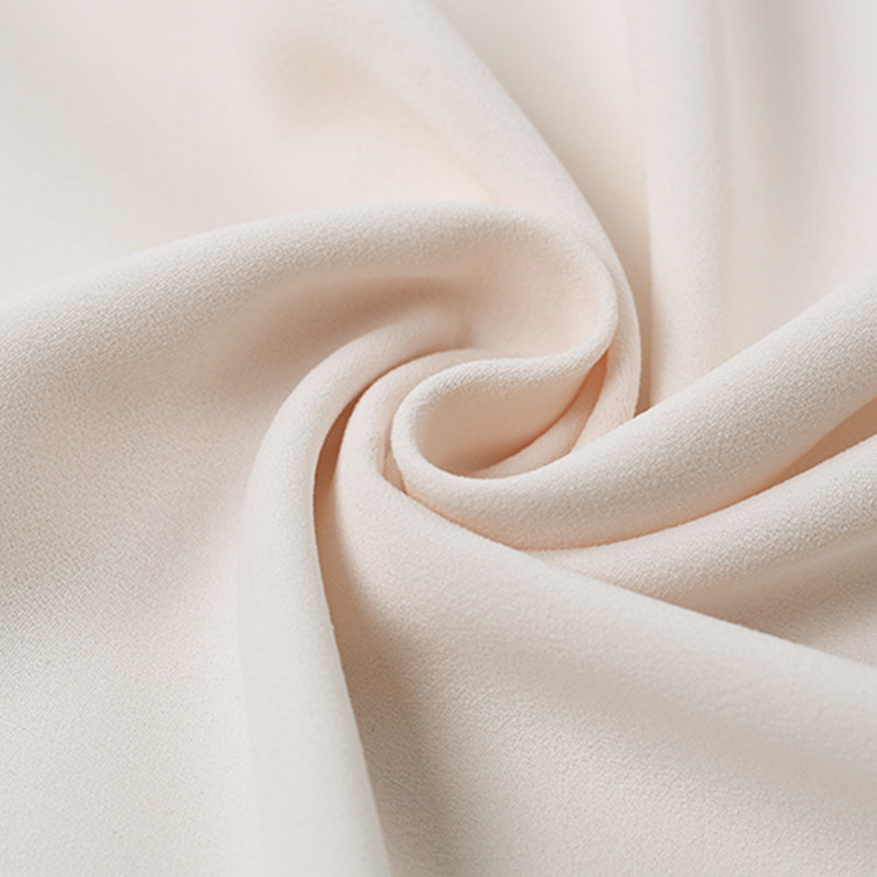 缪可新款垂感绉纱裤子面料沙之质感乱麻纯色海绵垫