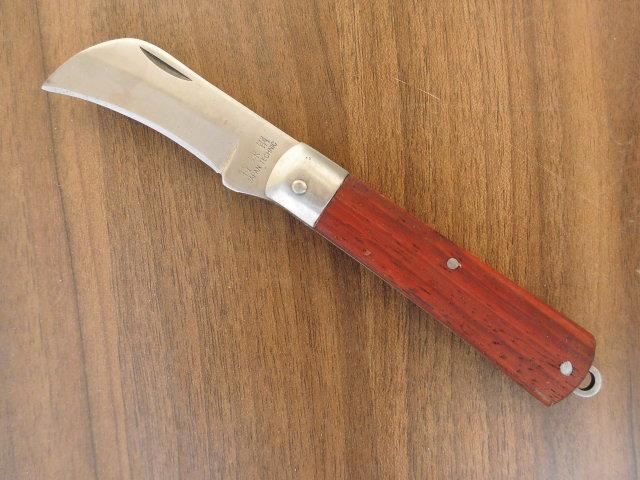 电工外贸库存老货木柄刀直刃弯电线电缆剥皮多用电工刀