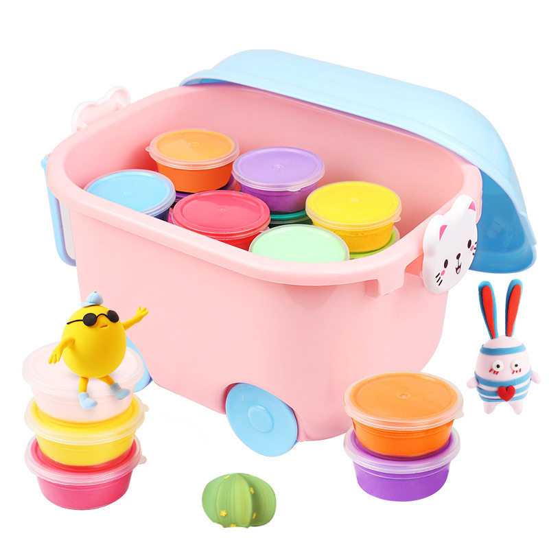 超轻粘土安全无毒儿童玩具太空泥橡皮彩泥手工diy材料工具套装黏