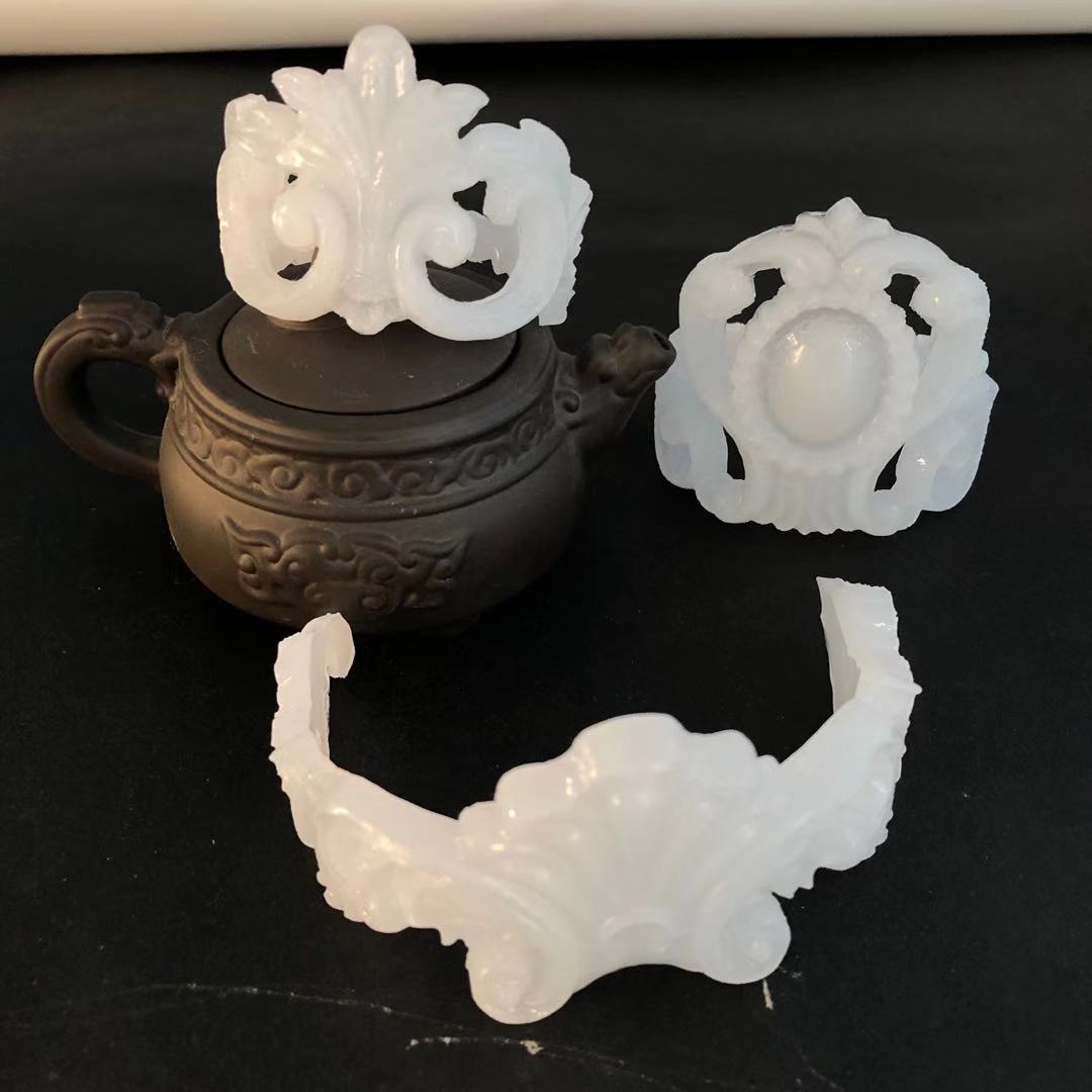 古风男发冠仿白玉束发头饰手工汉服配饰公子发饰