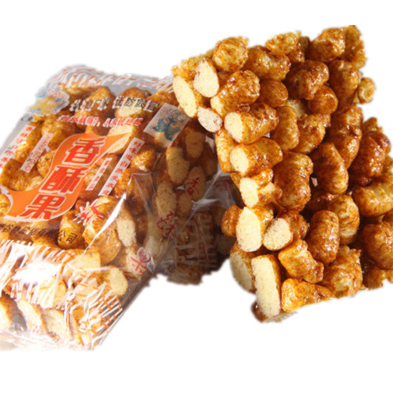 米花糖香酥果稻香酥巧力脆东北怀旧零食传统老式红糖爆米花康乐果