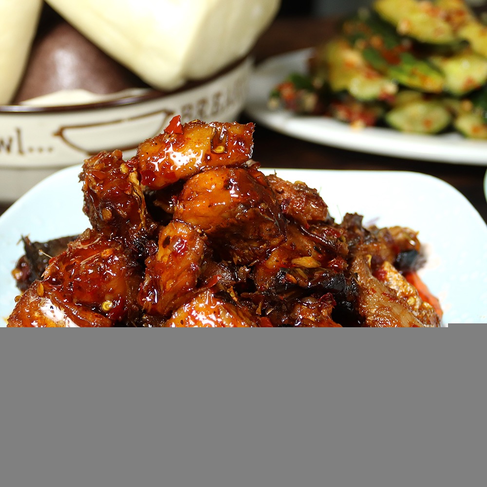 香辣鱼排下饭饭菜麻辣农家自制湖南特产洞庭湖腌制