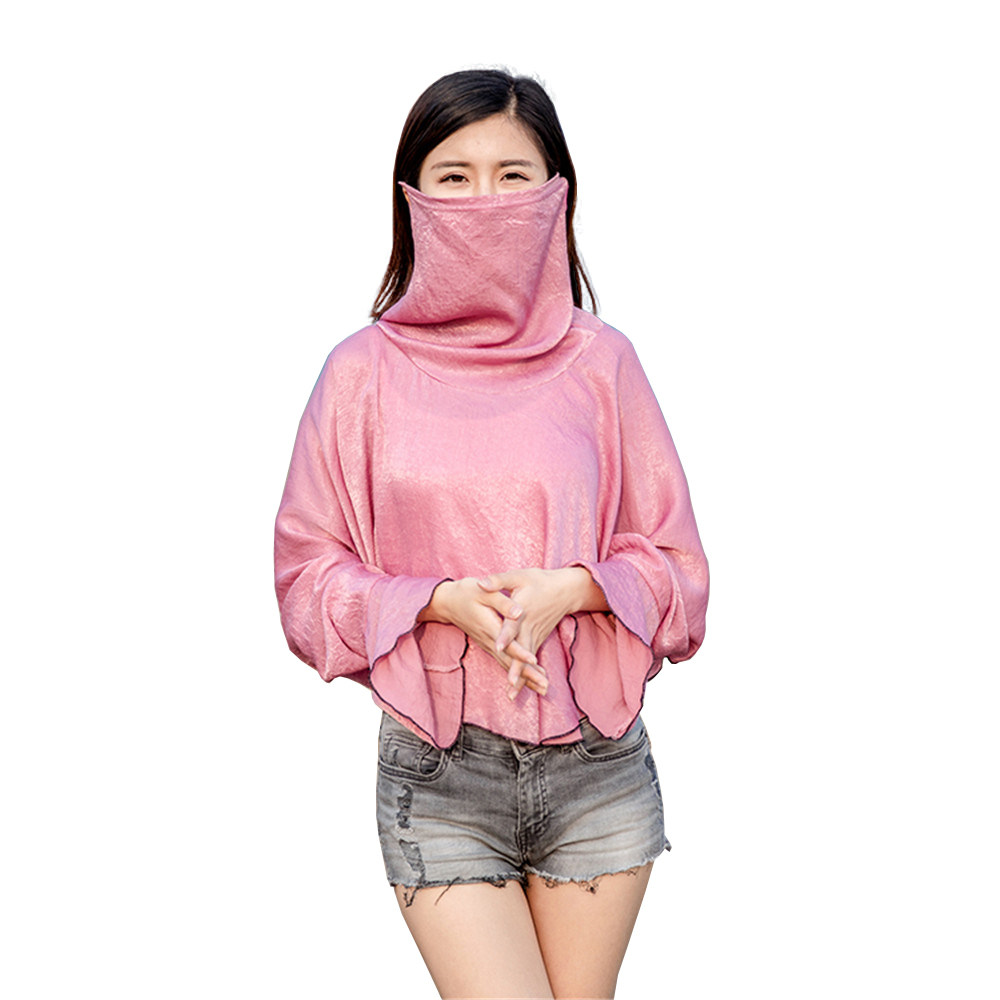 防晒披肩女夏骑行开车女式防晒衣服夏季薄款透气户外