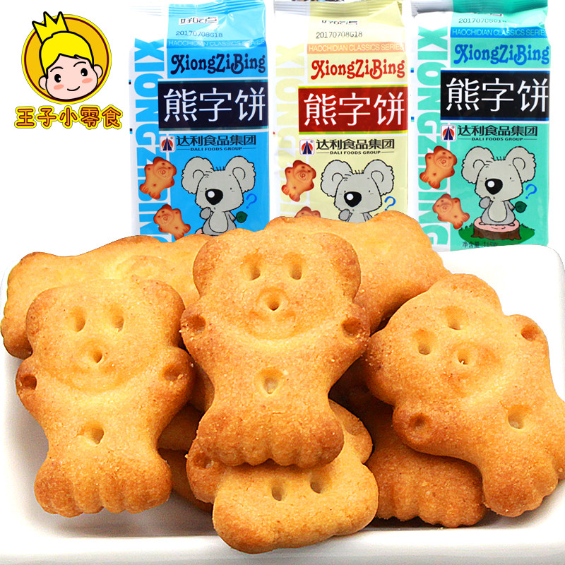 饼干达利园吃点熊字115g儿童小熊仔酥酥性饼干