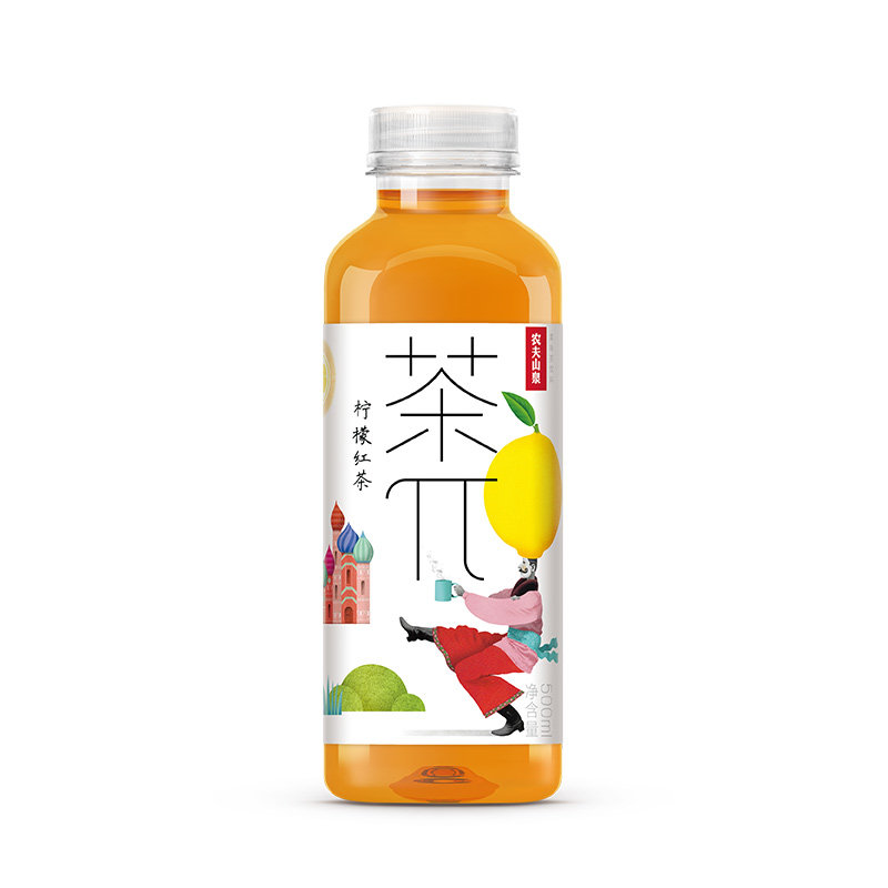 农夫山泉茶兀饮料茶派果味水500ml*15瓶蜜桃乌龙西柚茉莉红茶包邮