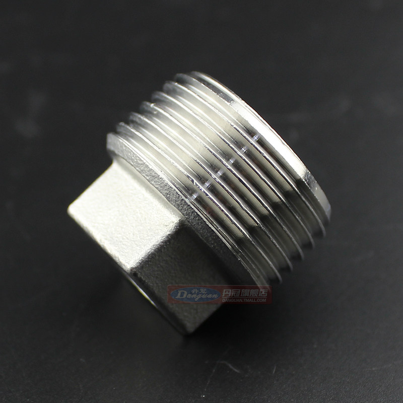 堵头npt不锈钢美标外丝螺纹塞头管堵闷头4分管接头