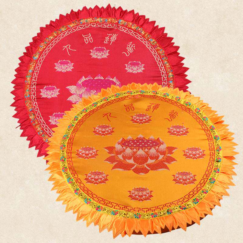 跪垫佛具用品拜垫家用寺院磕头垫子莲花礼拜蒲团