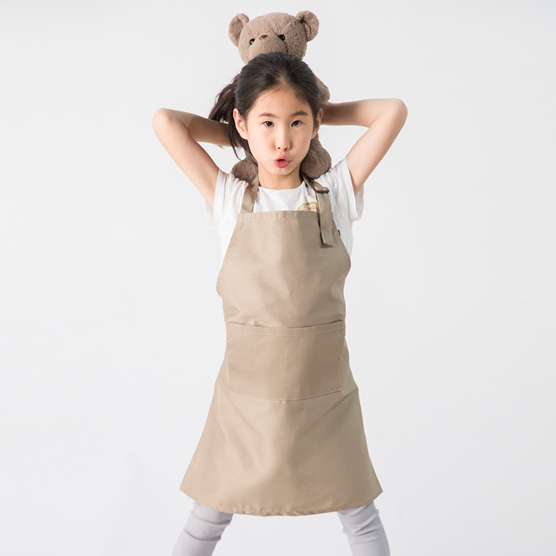 幼儿园活动演出服儿童围裙绘画美术小孩子厨师套装围裙