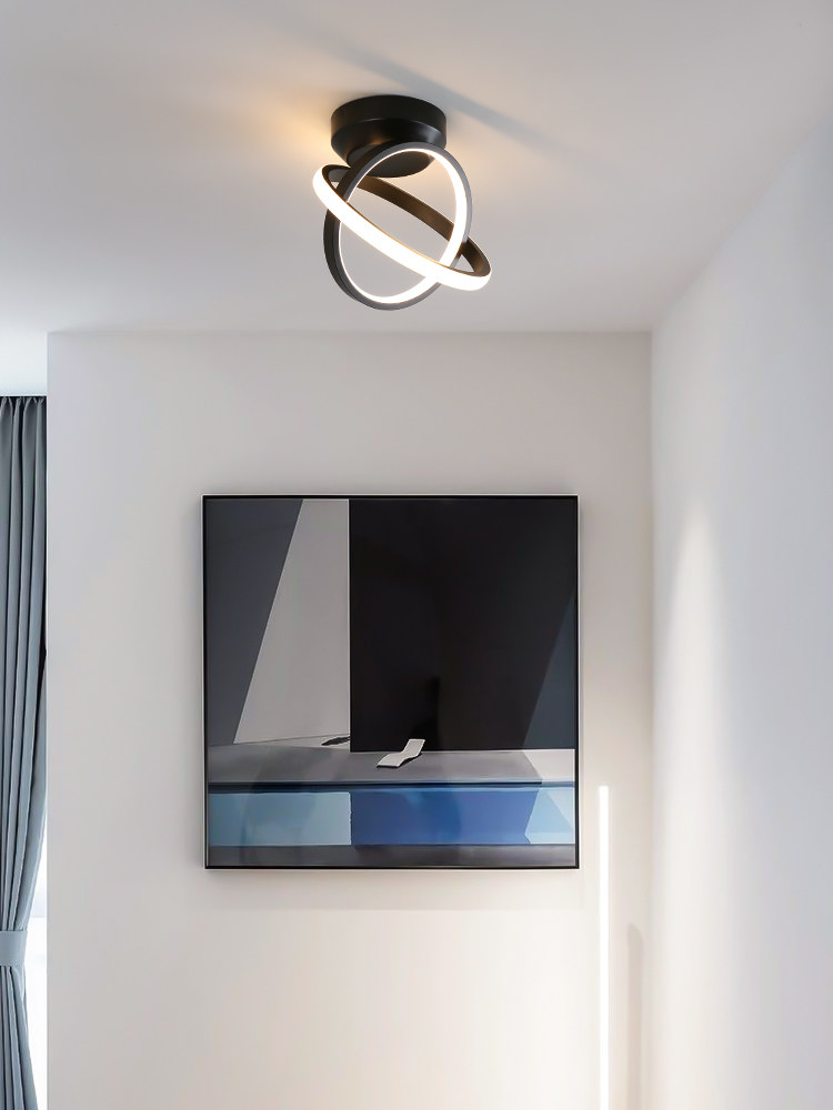 北欧过道led玄关走廊衣帽间吸顶灯简约现代极简厨卫