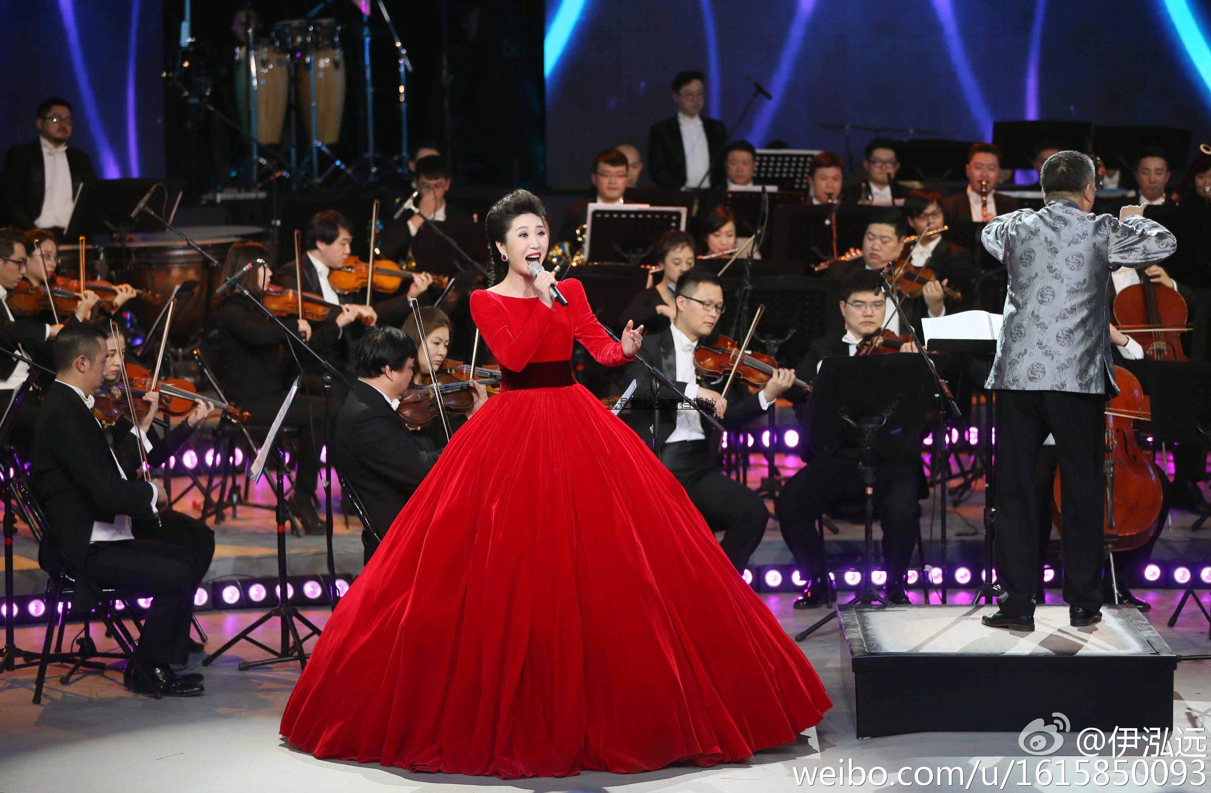 2020新款音乐会丝绒蓬蓬裙长袖演出服装独唱演唱会定制舞台礼服