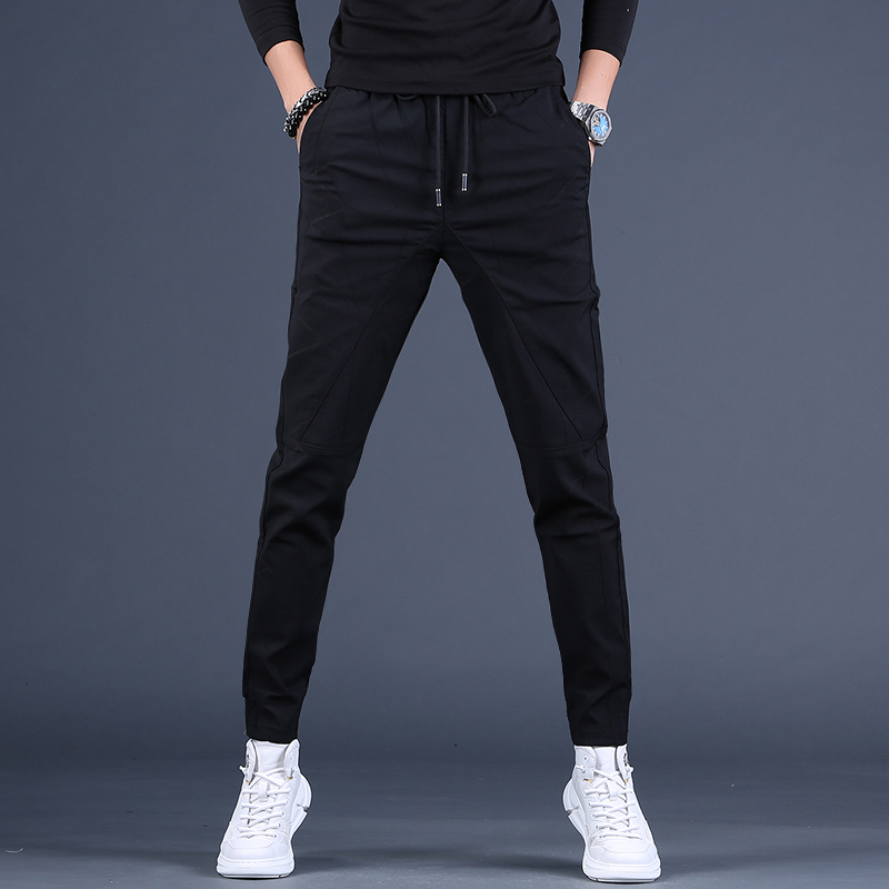 2022夏季新款男士休闲裤潮牌弹力修身男裤百搭长裤子潮流卫裤潮