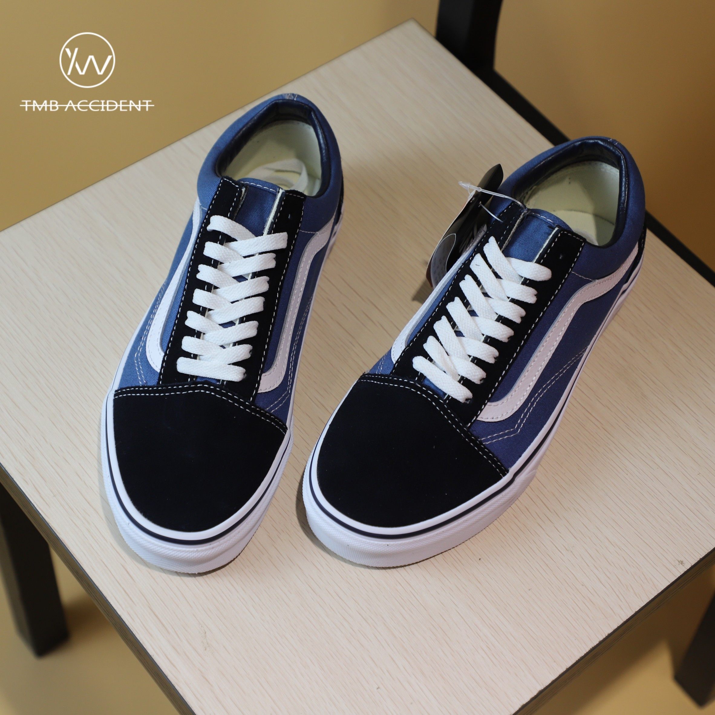 vansoldskoolos经典海军蓝低男鞋女鞋帆布板鞋