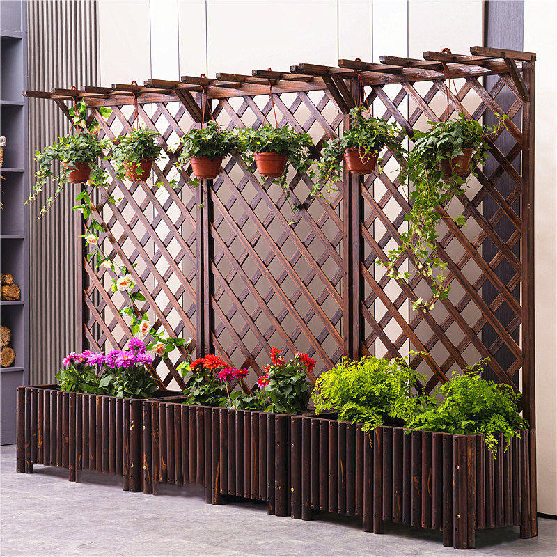 庭院装饰防腐花架栅栏花盆围栏攀爬爬爬藤架花架